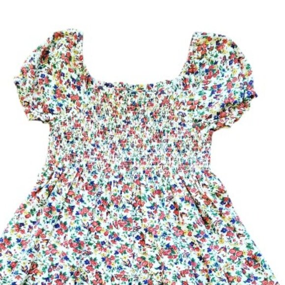 Polo Ralph Lauren Smocked Floral Print Dress Size 12-14 - Picture 5 of 5